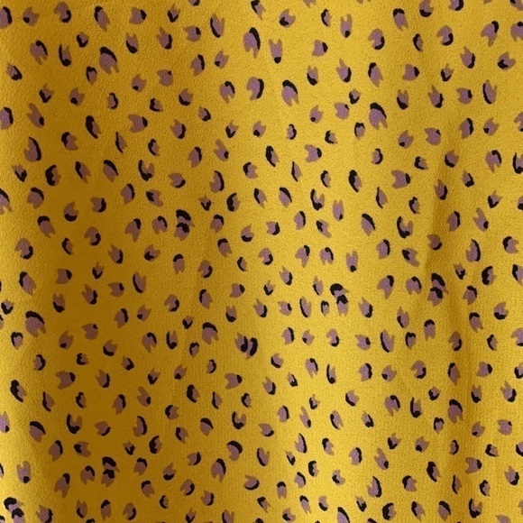 PLEIONE Boho Yellow & Lilac Long Sleeve Blouse Size Large - Picture 8 of 17